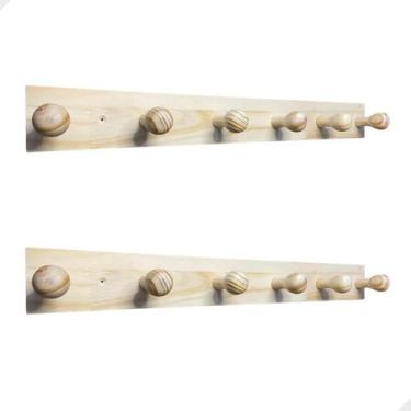 Imagem de Kit 2 Suporte Cabideiro Parede Porta Roupa Mochila Escolas 20kg - CRP