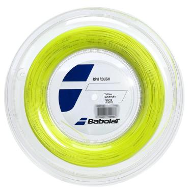 Imagem de Corda Babolat RPM Rough 16L 1.30mm Amarela - Rolo com 200 Metros