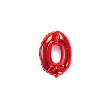 Imagem de Balão Metalizado Número Vermelho de 40cm (16 Polegadas) - Vermelho - P