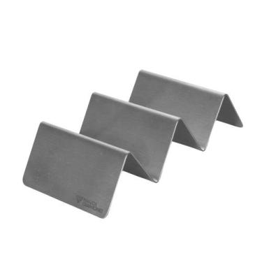 Imagem de Suporte servir expor 2 ou 3 Tortilhas Tacos Inox Mod. Grande - Maxx Di