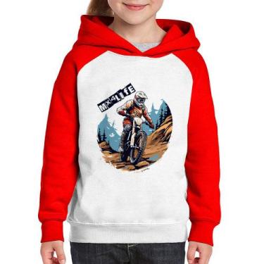 Imagem de Moletom Infantil MX4Life - Foca na Moda, Branco, Vermelho, 4