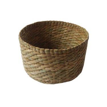 Imagem de Cesto Redondo Cachepô Organizador Fruteira Taboa 30x30x17 - Casa Charm