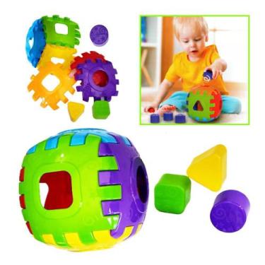 Imagem de Cubo Bola Didático Monta e Desmonta e Encaixe JXP Brink 256