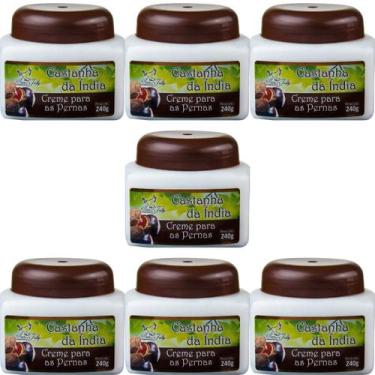 Imagem de Creme Hidratante San Jully Castanha da Índia Pote 240g Kit 7 Unidades