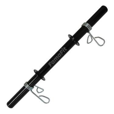 Imagem de Barra Oca 40cm Halter Com Presilhas - FamaFit