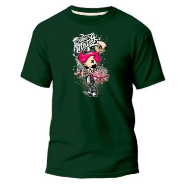 Imagem de Camiseta Básica Algodão Premium Estampa Digital Gaara Skull - NoBrand,