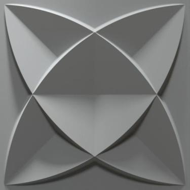 Imagem de 15 Placas 3D - Decoração para Parede - DAKAR 3.75m² - Ponto 3D, Cinza