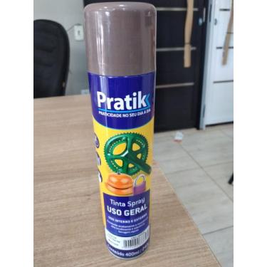 Imagem de Tinta Spray Uso Geral Interno e Externo Marrom - Pratik