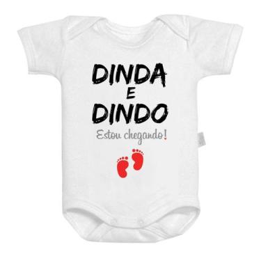 Imagem de Body Baby Dinda E Dindo Estou Chegando - GMH Prod. Serv. e Repr., P