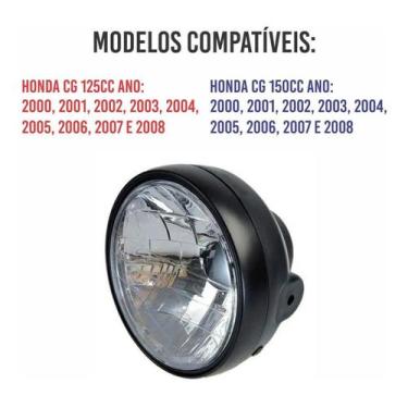 Imagem de Farol Completo Cg Titan 150 2006 2007 2008 - TurboX Parts