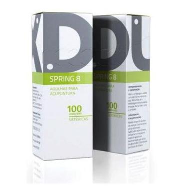 Imagem de Agulha para Acupuntura Facial 0.18mm x 8mm cx c/ 100 un DUX (Spring 8)