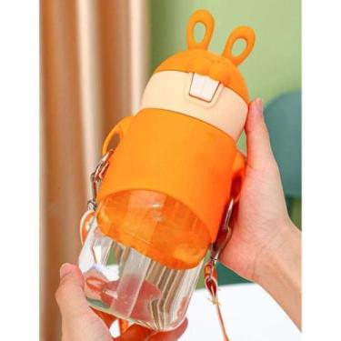 Imagem de Garrafinha De Água Temática Infantil Garrafa Kids Coelho - Star Capas 
