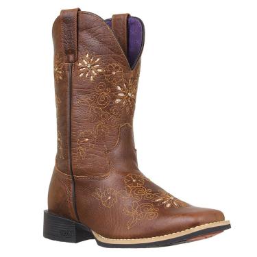 Imagem de Bota Feminina Marrom Bico Quadrado Jácomo 35401