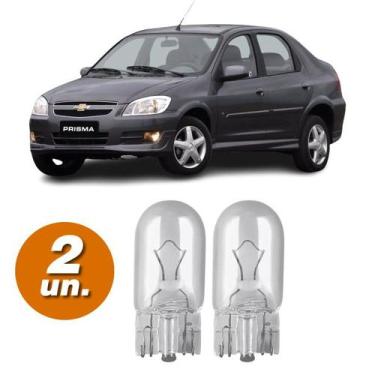 Imagem de Par Lâmpadas Pingo Original Esmagada T10 12v W5w Prisma Farolete Meia 
