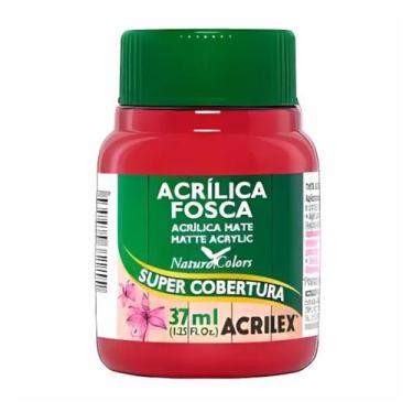Imagem de Tinta acrilica fosca 37ml acrilex escolha a cor, 555 - VERMELHO