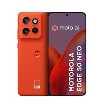 Imagem de REEMBALADO: Motorola Edge 50 Neo 5G Poinciana Vegan Leather Tela 6,4