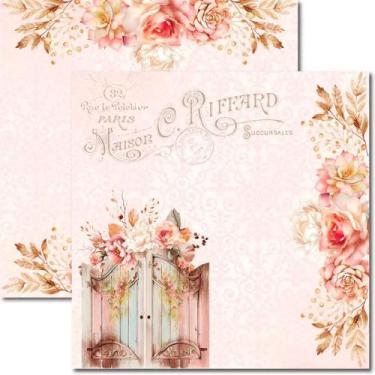 Imagem de Papel para Scrapbook Sandra Família Arte Fácil Rosê 3 - SC-851