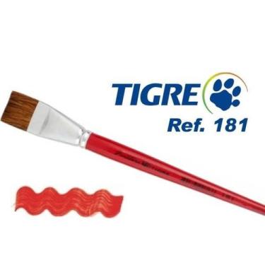 Imagem de Pincel Tigre 181 - Chato, 08