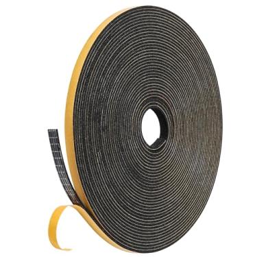 Imagem de Amzjjle Fita de Vedação de Porta de 32 Pés(1/4 Pol.x1/16 Pol.), Adesivo Forte, À Prova de Luz, À Prova de Som, Fita de Espuma À Prova de Intempéries para Porta de Correr, Moldura d (1/4 De Polegada X