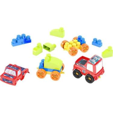Imagem de Brinquedo para Montar Monta Máquinas Blocolandia 68 Peças - Dismat