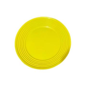 Imagem de Kit 10 Pratos Plásticos Amarelo Festas Eventos Buffet - Eduardo
