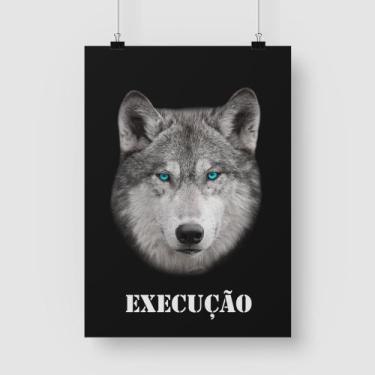 Imagem de Poster Adesivo Lobo Execução - AUM Adesivos