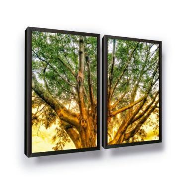 Imagem de Quadro Decorativo Árvore da Vida Entardecer Sol Sala - Looks Objetos d