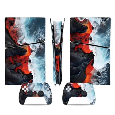 Imagem de Capa de console para PS5 Slim, decalque de vinil para controle de edição digital (multi)