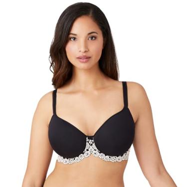 Imagem de Wacoal Sutiã feminino com contorno de renda Embrace, Preto, 40DD