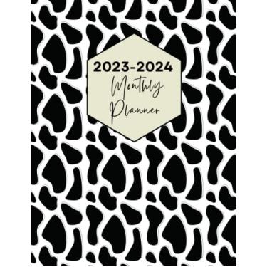 Imagem de 2023-2024 Monthly Planner: 24 Months Planner Calendar Schedule Organizer - 2 Year Calendar Jan 2023 - Dec 2024 To-Do List, Notes, Agenda, Contacts Log & Password Log…, Cute Cow Print Cover