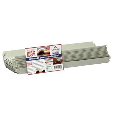 Imagem de Passarinheira Universal para Telhado 10m (Pacote 25un) Anti Pragas Pássaros Morcego Pombos Animais Peçonhentos Tela Proteção Plástico Camundongos Ratos Cores Adaptável Ajustável Dobrável (Cinza)