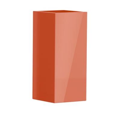 Imagem de Vaso Fibra De Vidro Quadrado Texas G 80cm Caixa Grande Decorativo (Terracota)
