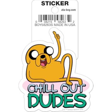 Imagem de Ata-Boy Adventure Time Jake Chill Out Dudes 7,6 cm adesivo de vinil cortado