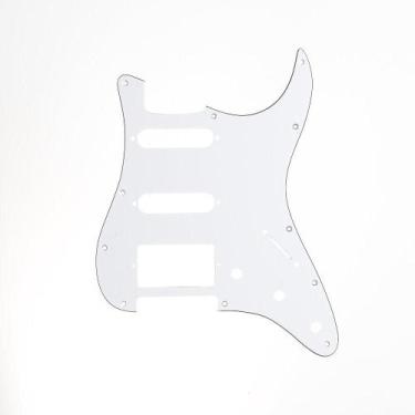 Imagem de Escudo Para Guitarra Am Strat HSS Branco 3P Spirit 110-WH F035 - SPIRI