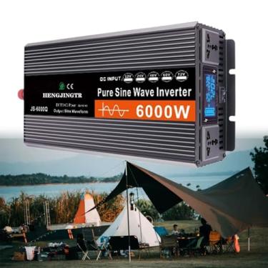 Imagem de Inversor de energia universal de 3000w onda senoidal pura 12V/24V/48V/60V/72V 50Hz/60Hz OFF Transformador de tensão da grade Converter multi-sockets,24V to 230V