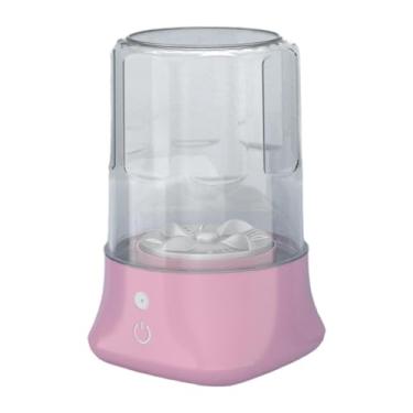 Imagem de Ioensy Máquina de lavar roupa portátil compacta pequena lavadora usb recarregável mini copo de lavanderia 1l para casa apartamento viagem dormitório pequenos, Rosa