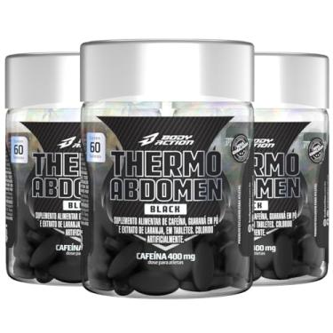 Imagem de Kit 3x Thermo Abdomen Black 60 Comprimidos Bodyaction