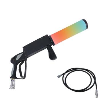 Imagem de Pistola de neblina CO2 DJ para festa, canhão de CO2 LED com espiral Rgb, canhão de neblina de CO2 com mangueira de 3 m para boate, casamento, festa, DJ Halloween