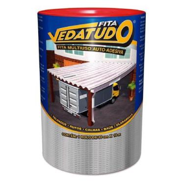 Imagem de Fita Impermeabilizante VedaTudo Alumínio 30cm Rolo 10 Metros - DRYKO, 