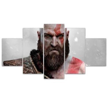 Imagem de Quadro Decorativo Mosaico MDF God of War 4 Kratos - Império da Impress