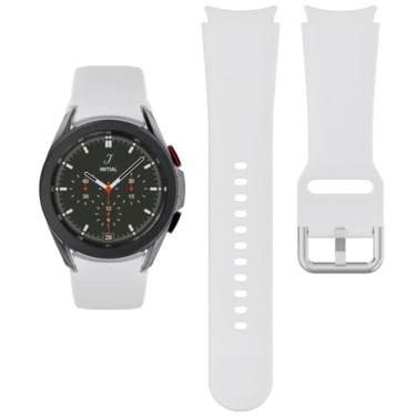 Imagem de Pulseira de silicone para Samsung Galaxy Watch 4/5 Classic - branca