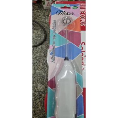 Imagem de Mini Mixer Batedor Inox Misturador Clara De Ovos Bebidas Café Leite Ca