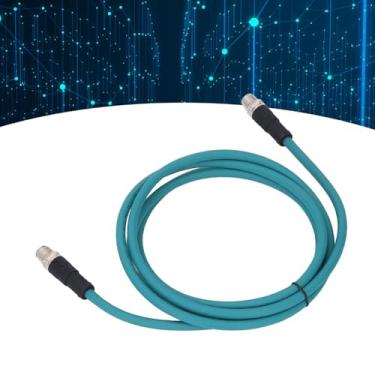 Imagem de Cabo Ethernet M12 10GBPS Transmissão de Dados CAT6A Suporte Retardador de Chamas IP67 Suprimentos Industriais à Prova D'água Com Plug and Play para Roteadores, Computadores,