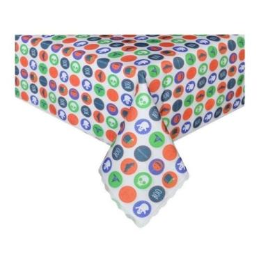 Imagem de Toalha De Mesa Quadrada Halloween Fantasma Caveir Roxo 1,47m - Fitas e