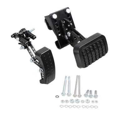 Imagem de JicSuXi Extensão do pedal de gás e freio Extensão de pedal Substituição ajustável para carros carros de brinquedo Karts Instalação fácil prática