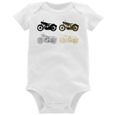 Imagem de Body Bebê Motorcycle Vector - Foca na Moda, Branco, M