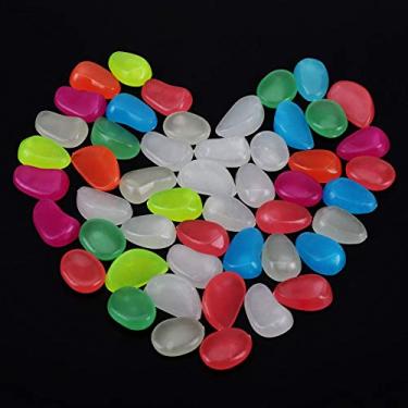 Imagem de Night Light Artificial Luminous Pebbles Aquarium Fish Decor Glow in the Dark Stone for Creative Paispe