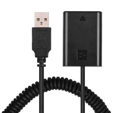 Imagem de Andoer NP-FW50 Dummy Battery Pack Coupler Adapter 5V USB with Flexible Spring Cable Compatible with Sony A7 A7II A7R A7S A7RII A7SII A6000 A5000 A3000 NEX 5 NEX (Without Plug)