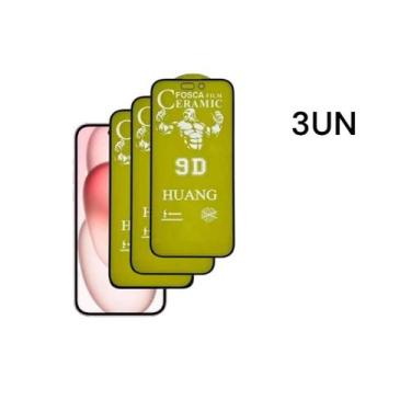 Imagem de 3UN Películas De Cerâmica Fosca 9D Compatível Com Iphone 15 PRO - LXL