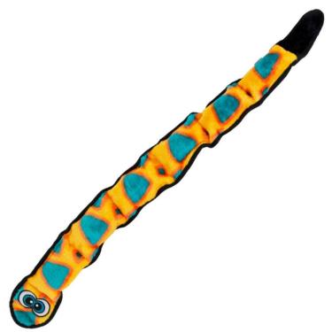 Imagem de Pelúcia Durablez Cobra Laranja Brinquedo Com Apito Para Cachorro Extra Grande - Outward Hound